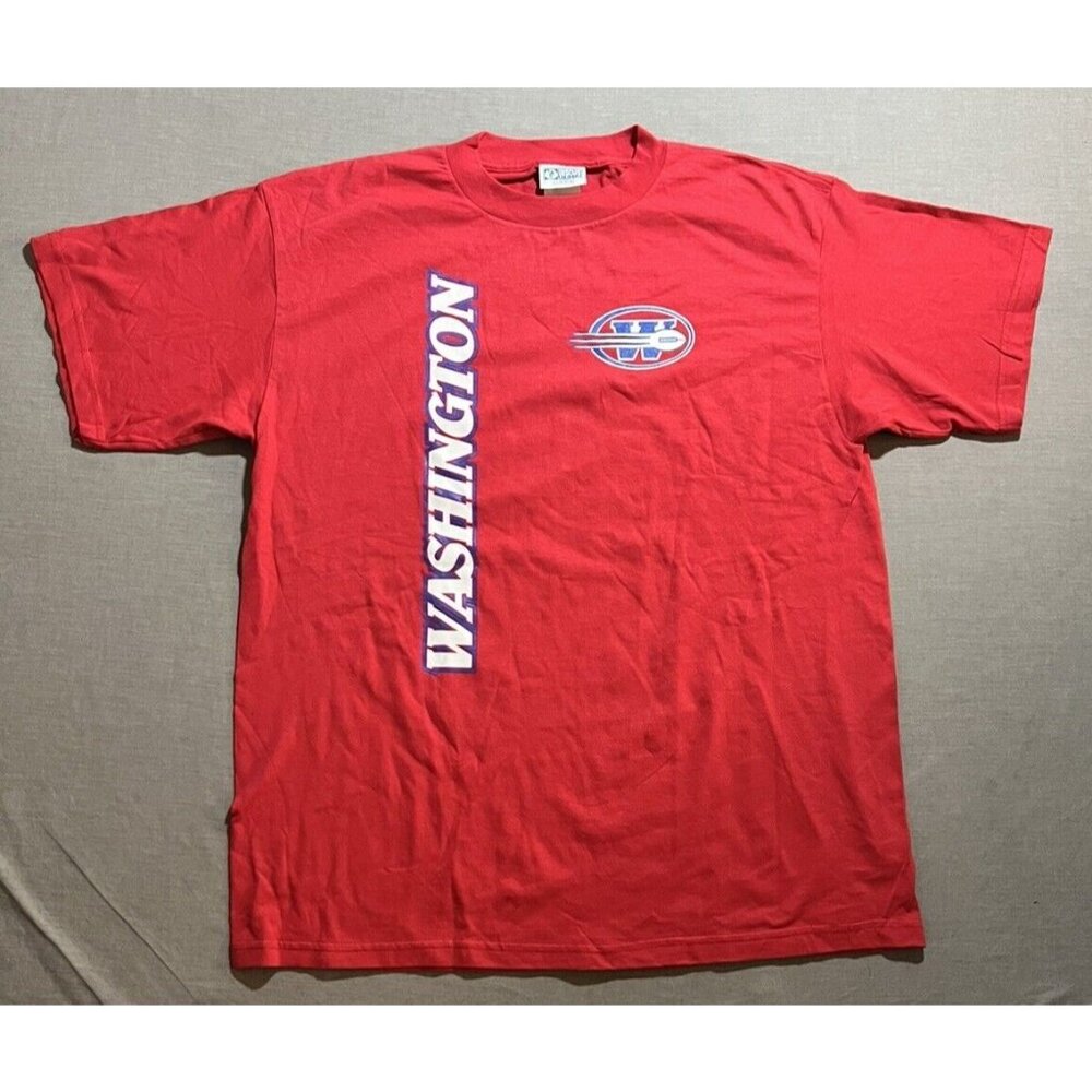 Vintage‎ Washington State Cougars Football Discus Athletics Shirt Mens XL Red.